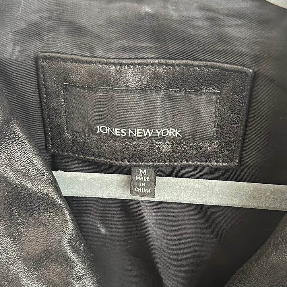 Black Leather Jacket by Jones New York - Picture 3 of 5